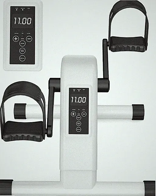 12-Levels Mini Exercise Bike under Desk with LCD Display, Quiet Electric Bidirec