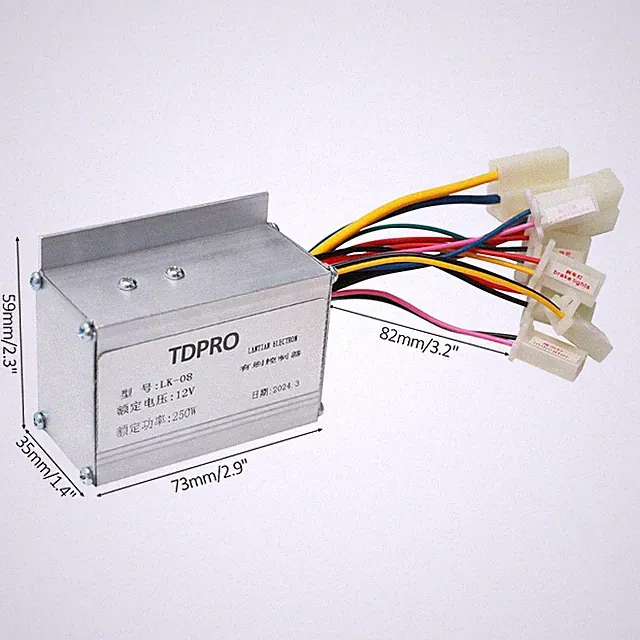 DC BrushMotor Speed Controller,12V 250W for e-Bike Tricycle Scooter Toy Cart