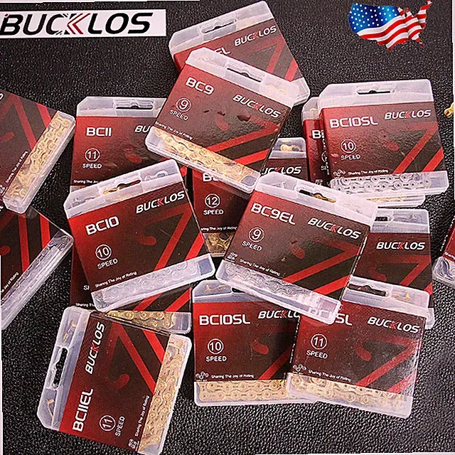 For KMC 8 9 10 11 12 Speed Road MTB Bike Chains 116 126 Links For Shimano SRAM