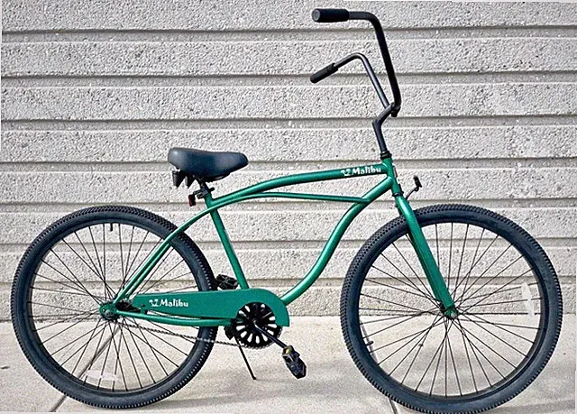 Green 29" Steel Men's Beach Cruiser Bike Single Speed Coaster Brake 12G Spokes