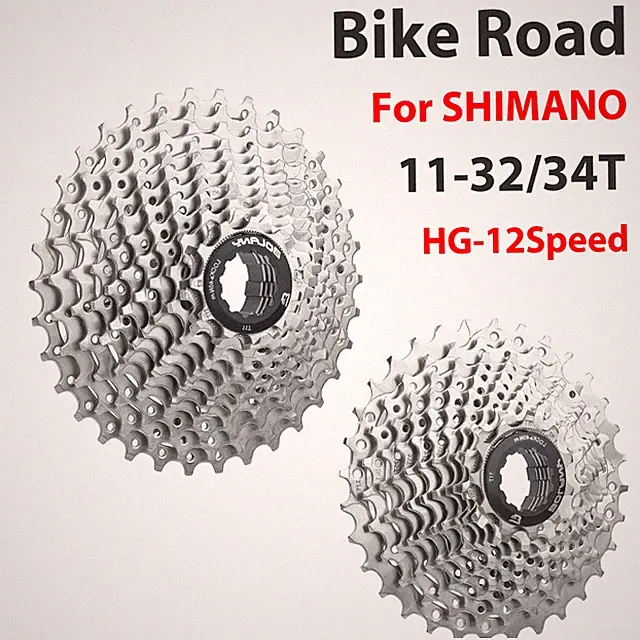 HG Road Bike Ultralight Freewheel 11-32/34T Bicycle Cassette Flywheel 12 Speed