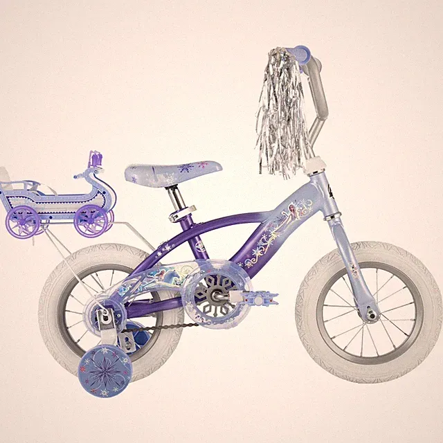 Huffy 12" Disney Frozen Kids' Bike, Fits Riders 3'1" - 3'5", Purple, Child, Girl