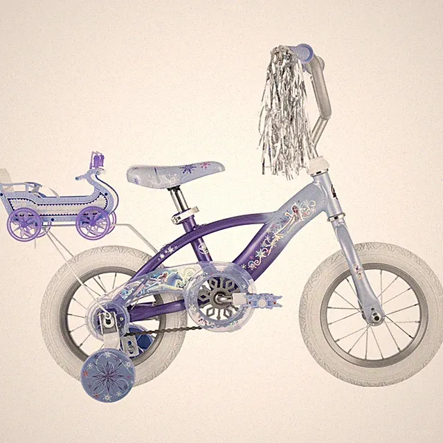 Huffy 12" Disney Frozen Kids Bike Purple Girls Fits 37-42" w/ Training Wheels