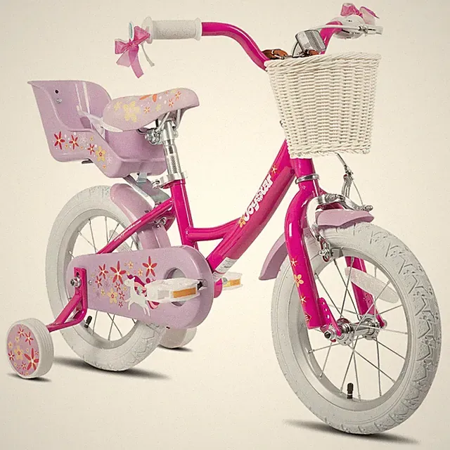 Joystar Unicorn 12 Inch Kids Bike Training Wheels Fuchsia