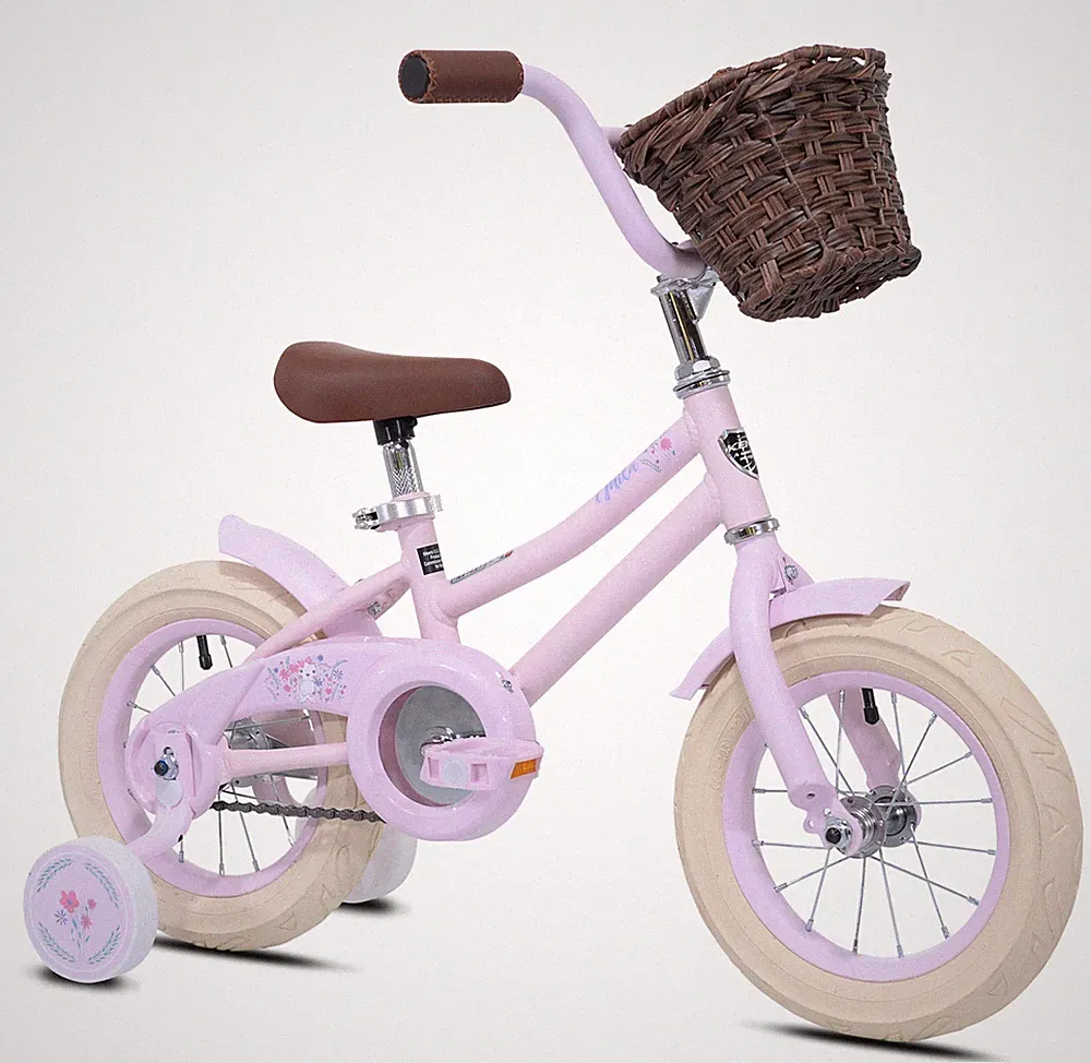 KIDS GIRLS TRAINING BIKE 12-Inch Wheels Toddler Bicycle Pink