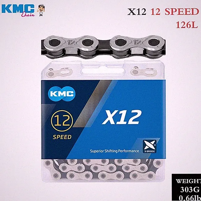KMC 12 Speed Bike Chain X12 MTB/Road/City Bicycle 126L For Campy Shimano SRAM