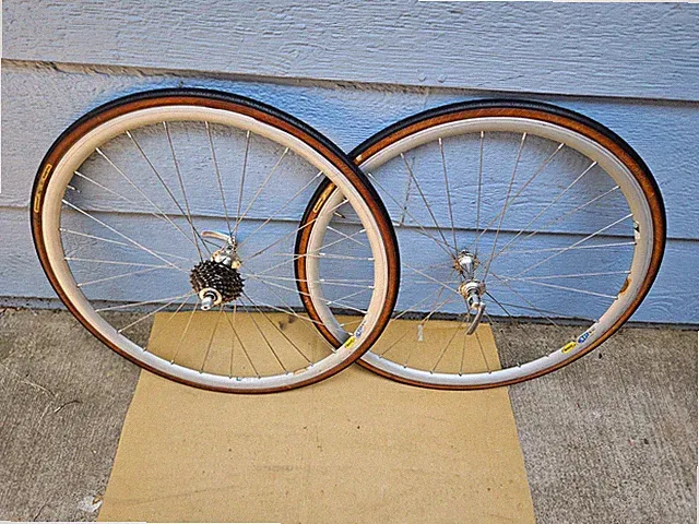 Mavic CXP12 650c Triathlon Road Bike Wheelset 26" Dura Ace 7700 Hubs 9 Speed