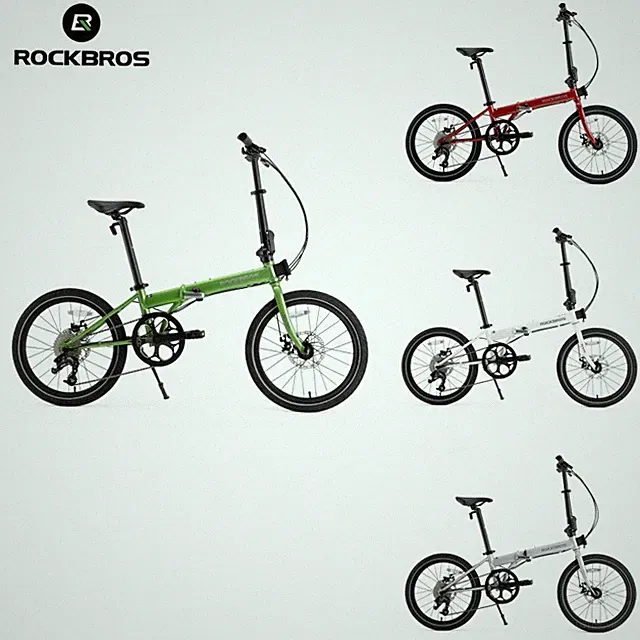 ROCKBROS SVK 20"Folding Bike 9-Speed Disc Brakes Steel Frame for Adults & Teens