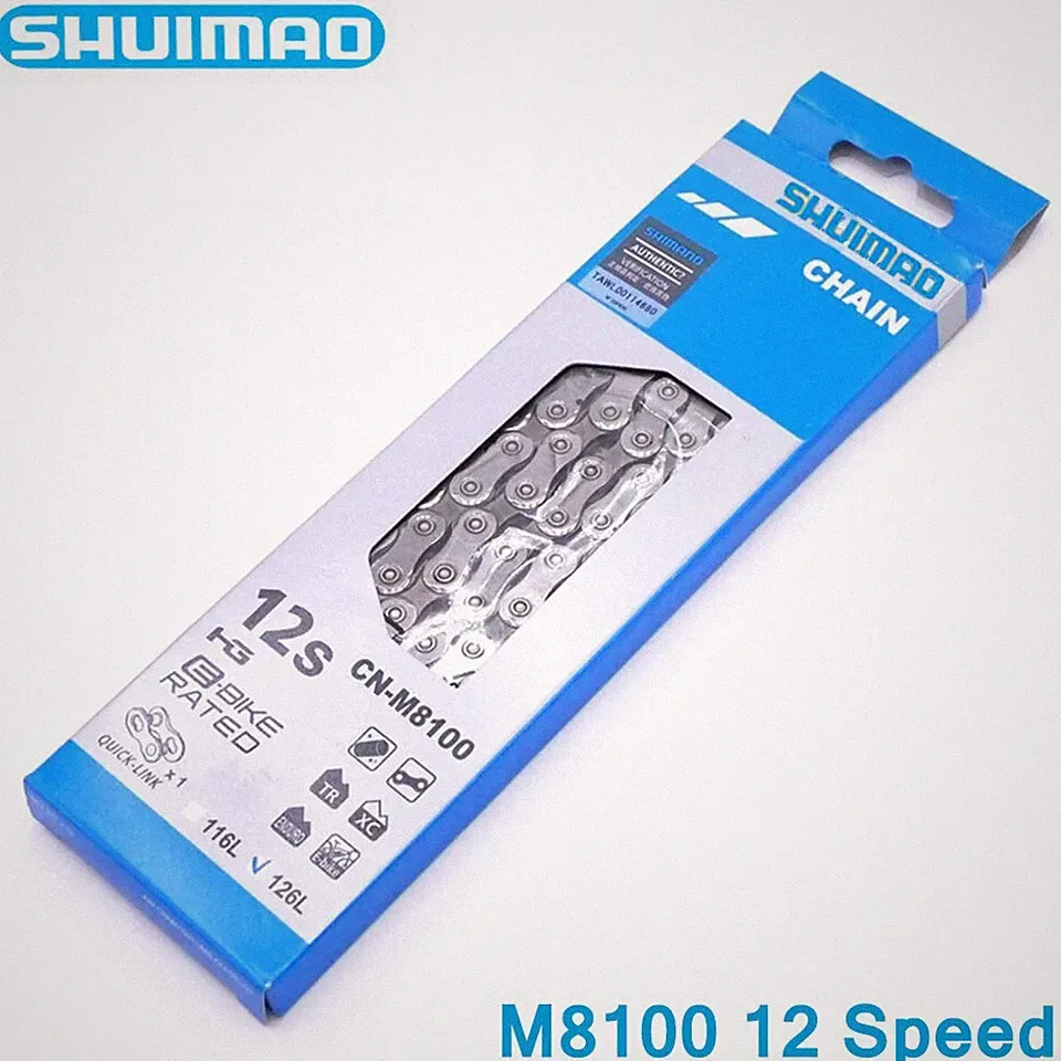 SHUIMAO 12 Speed Bicycle Chain DEOER XT CN-M8100 Road MTB Bike Chain 126 Links